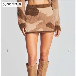 SER.O.YA Brushed Mini Skirt